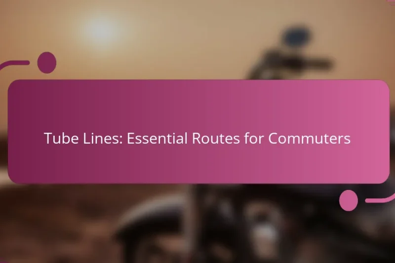 Tube Lines: Essential Routes for Commuters