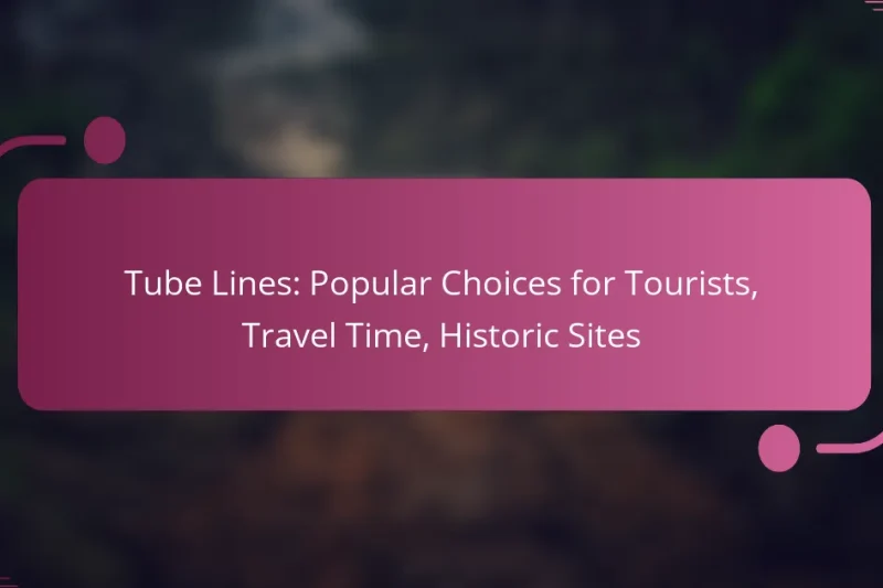 Tube Lines: Popular Choices for Tourists, Travel Time, Historic Sites