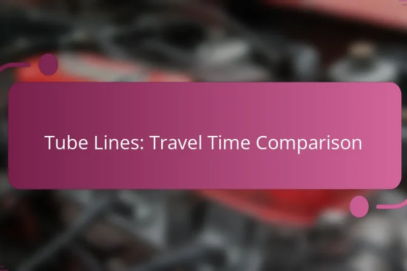 Tube Lines: Travel Time Comparison
